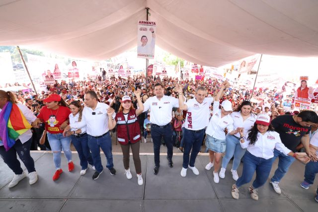 En Amalucan, Armenta promete seguridad con el mando único