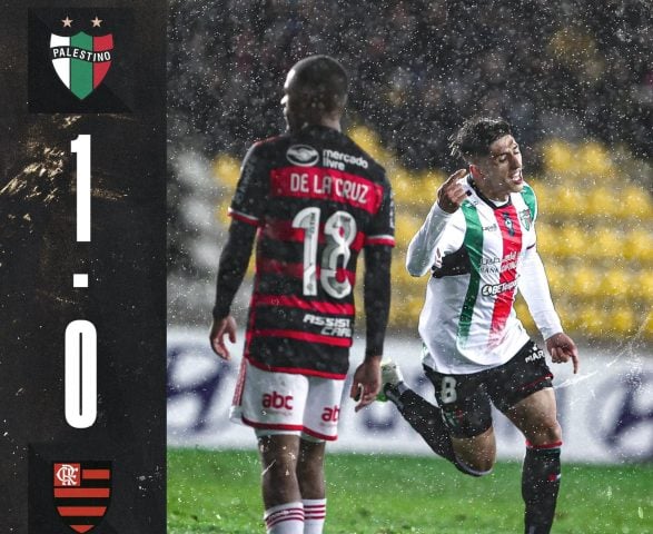 Palestino venció a Flamengo con golazo de Fernando Cornejo