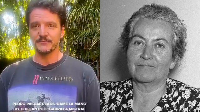 Pedro Pascal recitó el poema "Dame la mano" de Gabriela Mistral