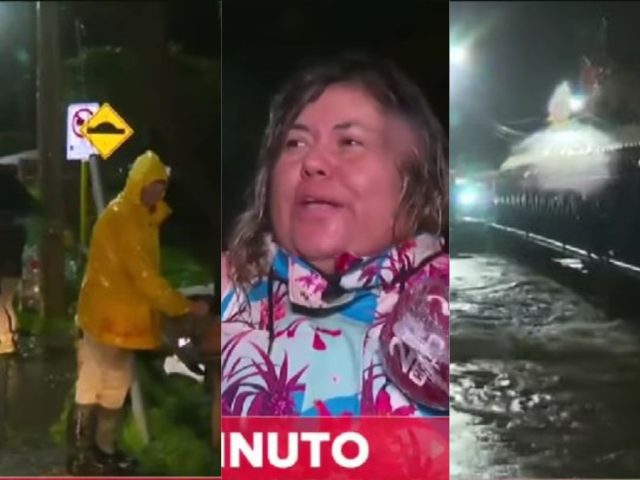 «El problema no es la lluvia»: La aplaudida respuesta de mujer que se lanzó contra las forestales