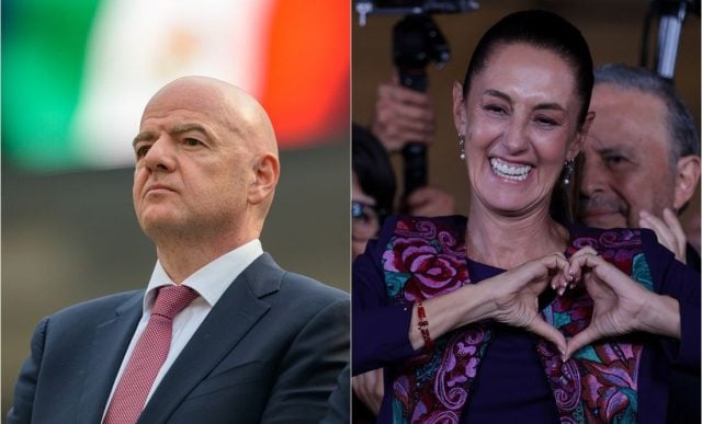 Gianni Infantino de la FIFA felicita a Sheinbaum por histórica elección