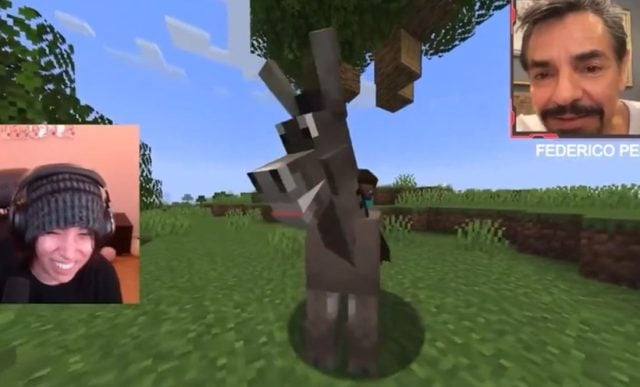 ¿Eugenio Derbez revive al Burro de Shrek en Minecraft?