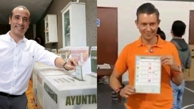 Candidatos Riestra y Cañedo votan en la jornada electoral poblana