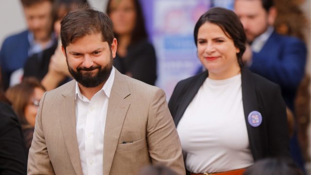 Gabriel Boric y Antonia Orellana