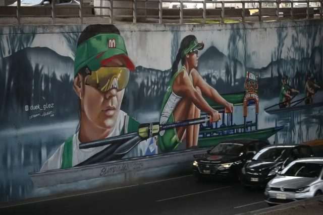 CDMX rinde homenaje a atletas con arte mural urbano