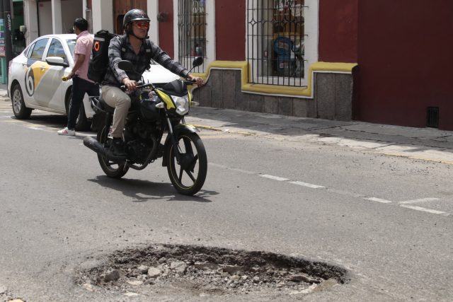 Lluvias generan socavones en Puebla, mayoría en Centro Histórico