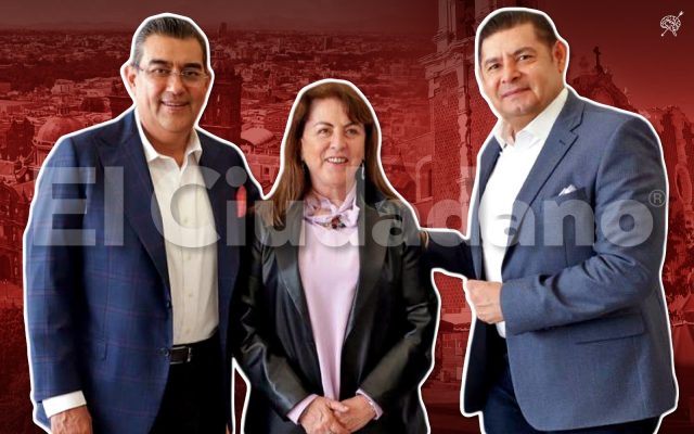 Céspedes, Armenta y gobernadora de Tlaxcala, abordan proyectos