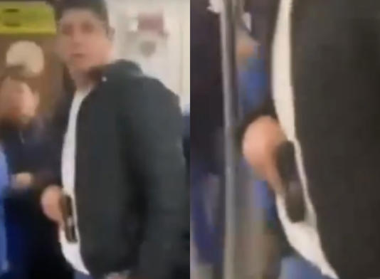 (Video) Caos en el Metro: hombre saca pistola durante evasiones masivas