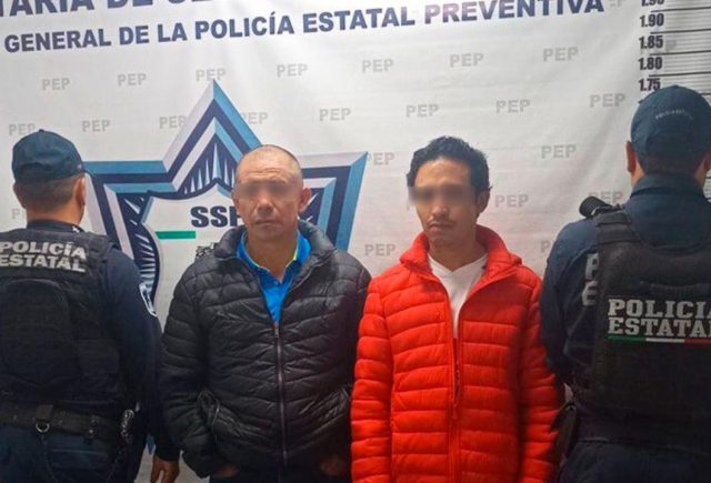 SSP de Puebla detienen a papá e hijo por portación ilegal de arma de fuego