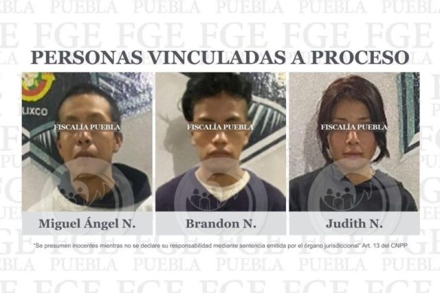 Detiene FGE a 3 por robo a casa habitación en Atlixco