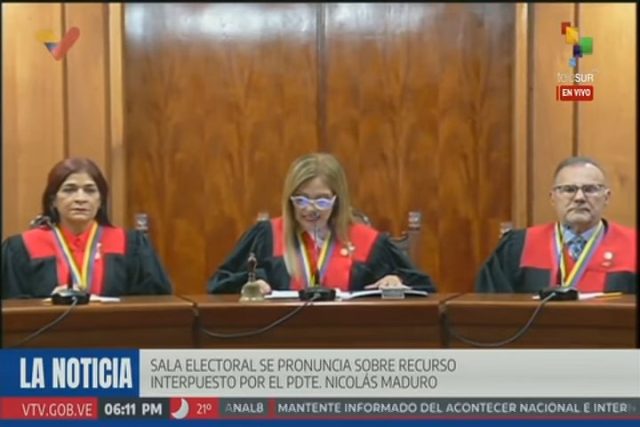 Venezuela: TSJ acepta recurso presentado por Maduro y convoca a los 10 participantes en la elección