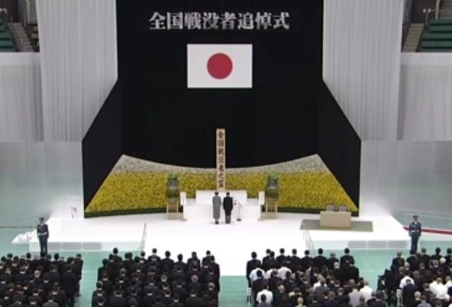 Recuerda Japón a caídos durante ceremonia del fin de la Segunda Guerra Mundial