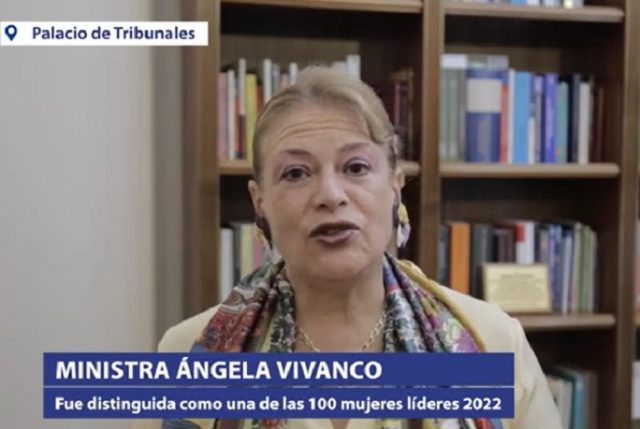 Tras pedir apoyo a Hermosilla, el día que Ángela Vivanco fue distinguida como “100 Mujeres Líderes de Chile”