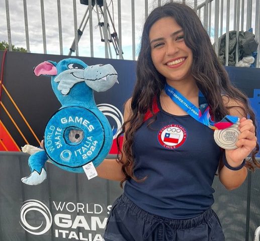 Patinadora chilena es subcampeona del mundo: Leonor Toy obtiene medalla  de plata en Italia