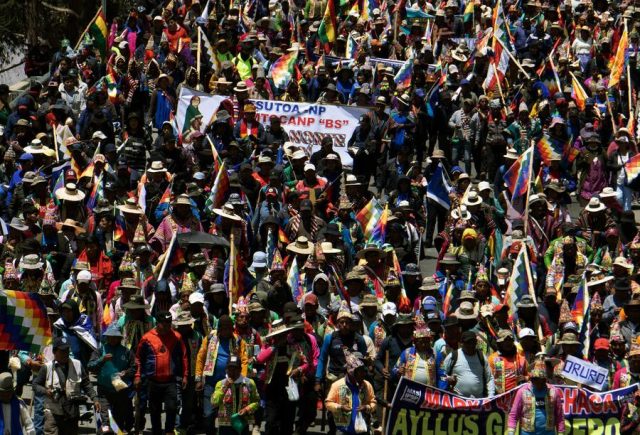 Marcha de Evo Morales llega a La Paz y exige cambios al presidente de Bolivia, Luis Arce, en su gabinete