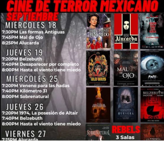 Once clásicos del cine mexicano de terror se proyectan del 18 al 27 de septiembre en Puebla capital