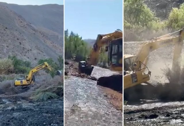 ¡Nos están destruyendo el río! Vecinos de Alto del Carmen exigen paralizar trabajos de intervención