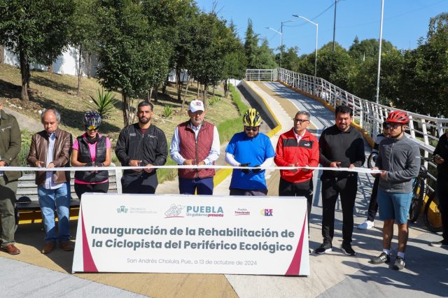 Rehabilita gobierno de Puebla ciclopistas en diversos puntos de la Zona Metropolitana