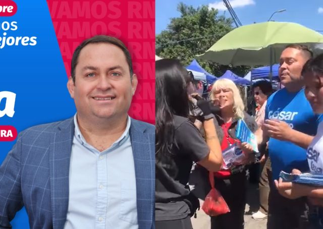 Denuncian a comando de candidato a la alcaldía de Quilicura, César Vega (RN), de golpear a mujer en feria libre