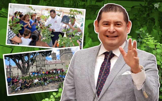 Alejandro Armenta continúa impulsando «Sembremos Esperanza», que multiplica las áreas verdes en Puebla