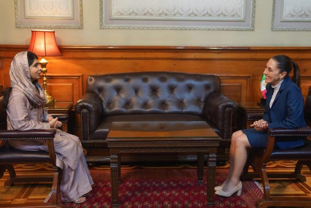 «Las mujeres podemos ser lo que queramos», coinciden Sheinbaum y Malala en Palacio Nacional