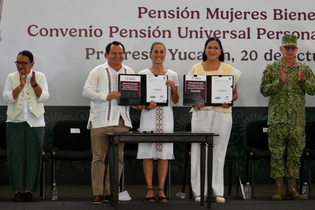 Yucatán, rumbo al Renacimiento Maya con Claudia Sheinbaum y la pensión universal para discapacitados