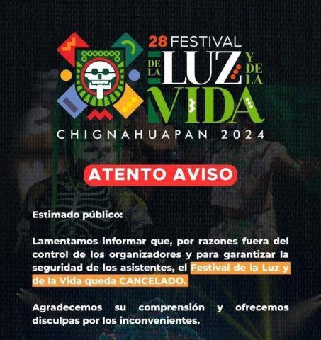 «El Moco» provoca cancelación del Festival de la Luz y de la Vida tras anulación de su triunfo electoral