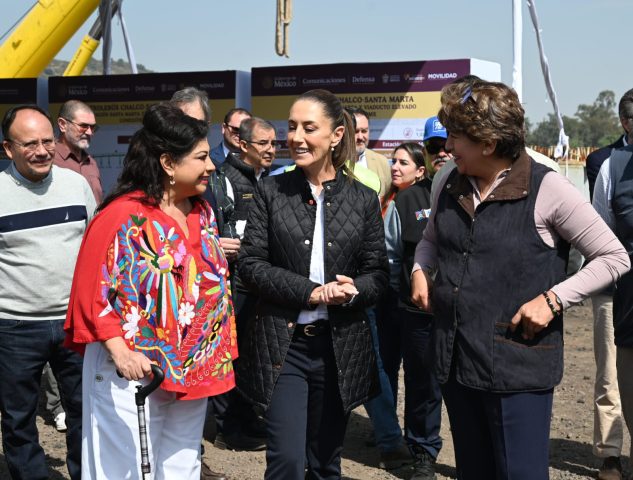 Sheinbaum supervisa avances del Trolebús Elevado Santa Martha Acatitla-Chalco