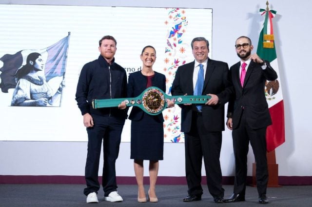 Anuncia Claudia Sheinbaum «Evento de box más grande del mundo», a difindirse por ‘Canelo’ Álvarez