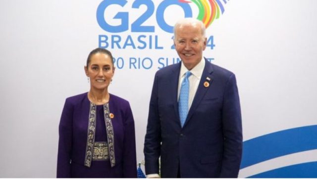 Biden felicita a Claudia Sheinbaum por decomiso histórico de fentanilo y destaca colaboración entre países