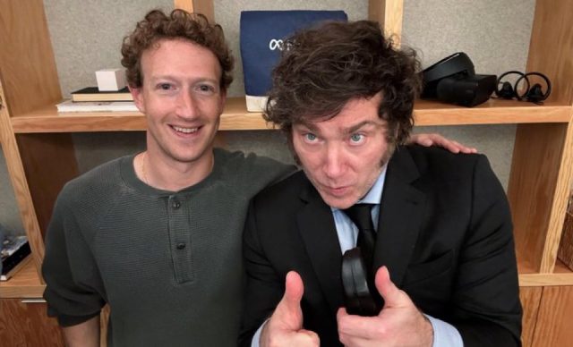 Mark Zuckerberg destaca las políticas de inteligencia artificial de Javier Milei en Argentina