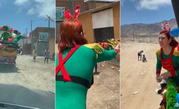 ¿Tradición o humillación? El debate que generó el video de Catalina Pérez arrojando dulces a niños de Antofagasta