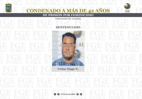 Condenado a más de 42 años de cárcel y penalización de $160,000 por feminicidio