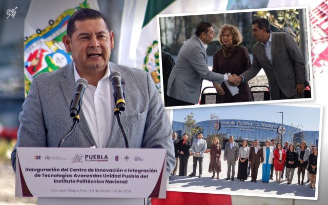 Sergio Céspedes y Alejandro Armenta inauguran el CIITA del IPN, con una inversión de 600 mdp