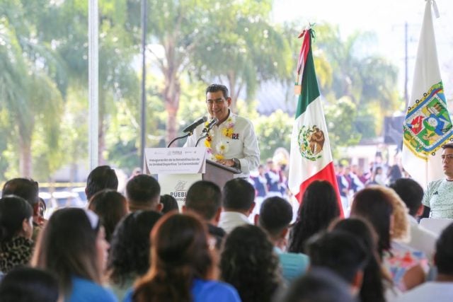 Invierte gobierno de Puebla más de 55 mdp en rehabilitación de unidades deportivas en 4 municipios