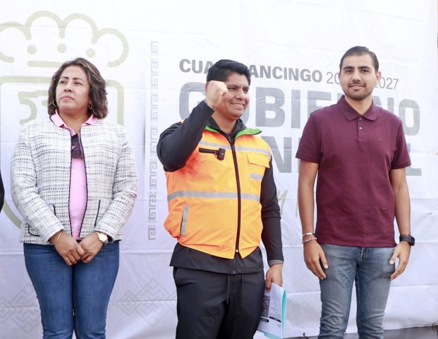 Omar Muñoz Inicia Rehabilitación de Importante Vía en San Lorenzo Almecatla