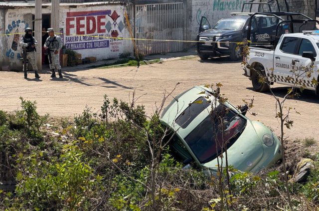 Auto baleado Colonia México 83