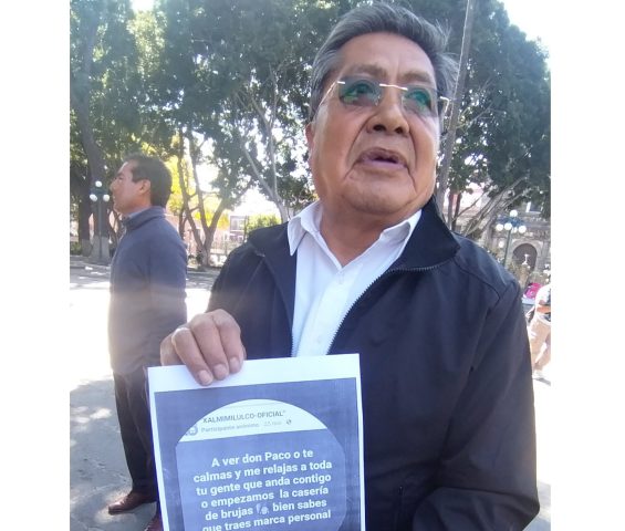 Excandidato a edil de Xalmimilulco impugnará resultados de plebiscitos, acusa intromisión del alcalde de Huejotzingo