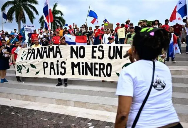 Protestas en Panamá por posible reapertura de mina canadiense paralizada en 2023