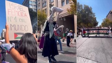 "Las mujeres palestinas son sinónimo de resistencia": Bloque por Palestina dijo presente en multitudinaria marcha del 8M